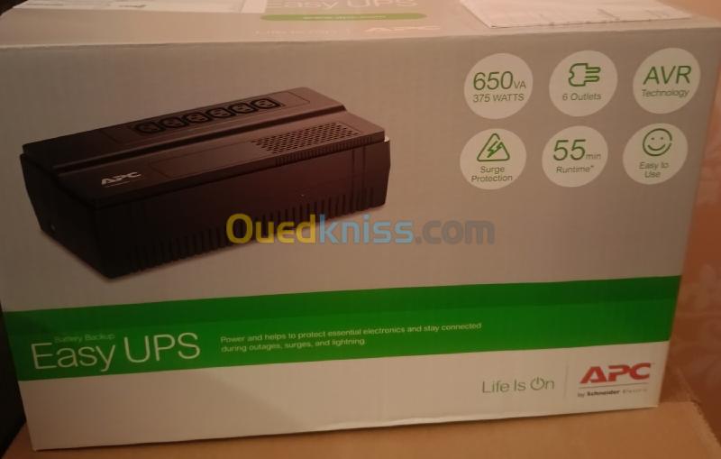 ONDULEUR APC Easy UPS 650 VA 375Watts 4 sorties 2