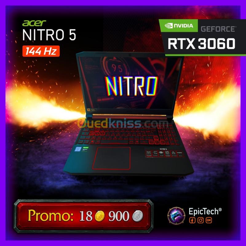  Acer NITRO 5 - 144Hz - RTX 3060 - i5 10300H - 16gb 512 SSD