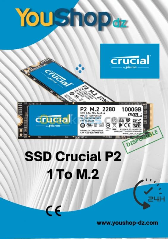  SSD Crucial P2 1 To M.2 