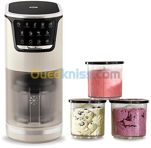 Sorbetière MOULINEX Dolci MJ602AF0 Machine à glaces-1.4L- 10 programmes - 3 pots 5