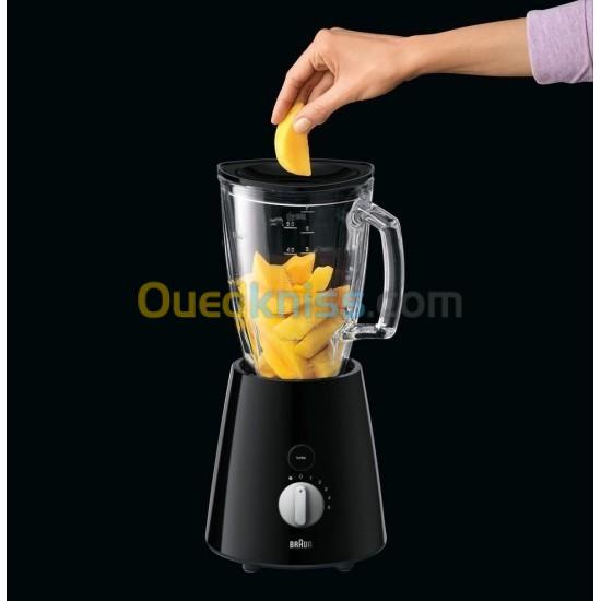Blender en verre Braun JB3060 , 800 W, 1.75 liters, Blanc/NOIR خلاط زجاجي 5