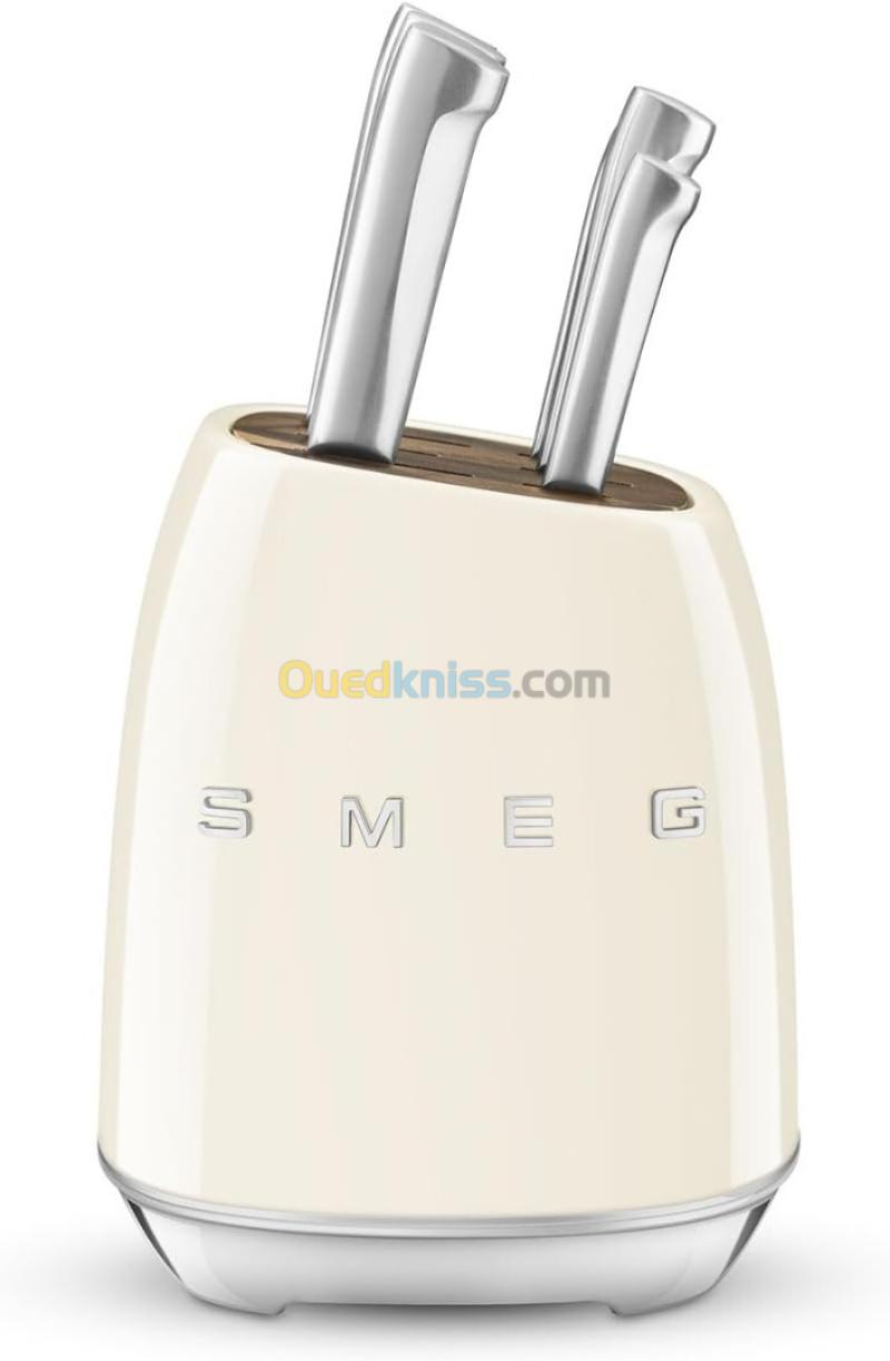 Couteau Smeg Bloc de 6 couteaux KBSF02CR Crème 2