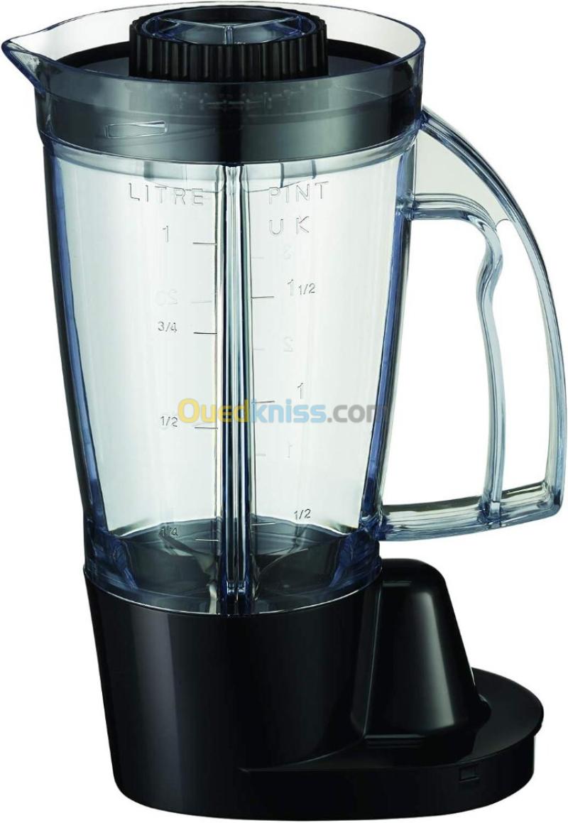 moulinex Robot multifonction Compact Bol 3L+Blender 1,25L-6 vitesse-9 accessoires-FP546811 3