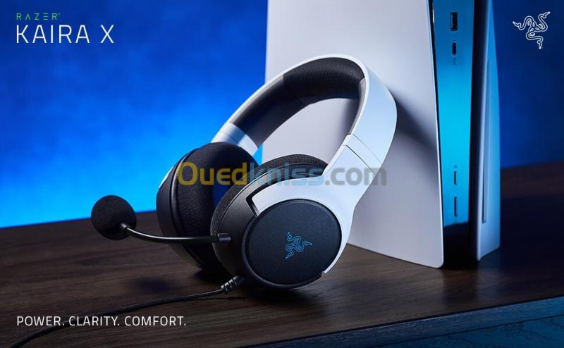 razer Kaira X Playstation - Casque Gaming Filaire (Haut-parleurs 50mm, Microphone Cardioïde )