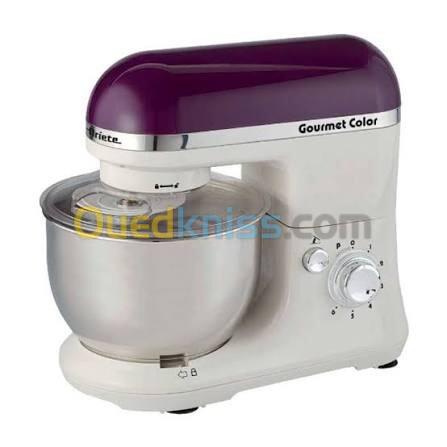 pétrin ARIETE Robot Pâtissier GOURMET 00C1594 1000W - 4 Litres - 6 vitesses + Pulse - mauve