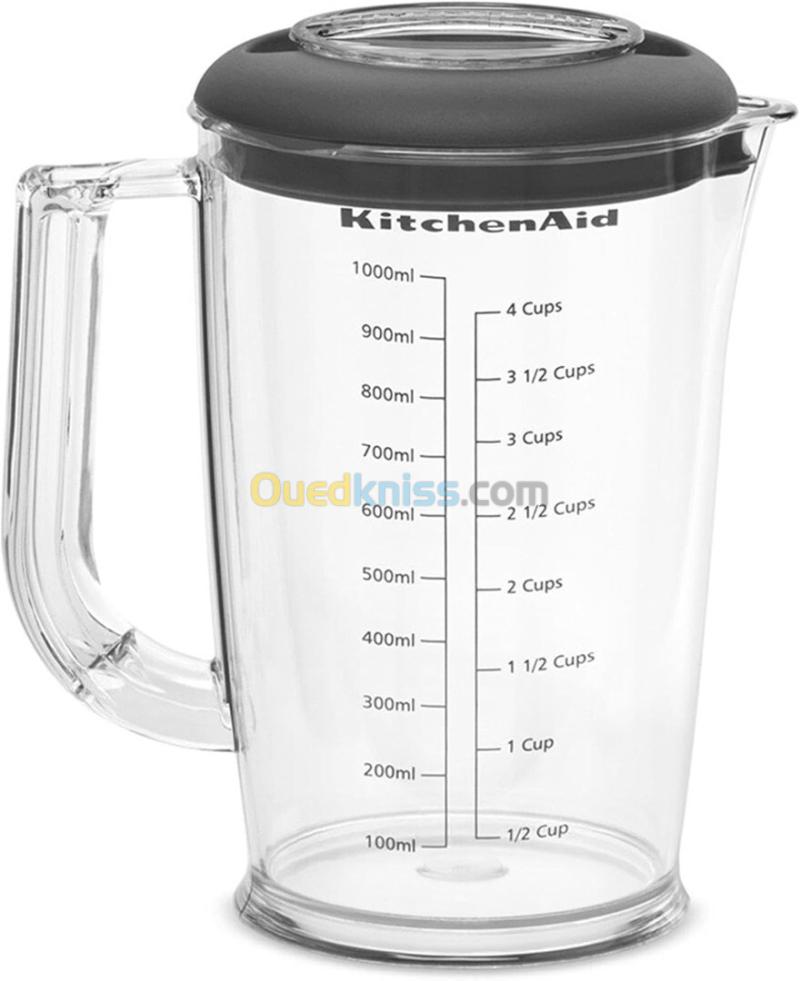 Kitchen chef Bras Mixeur compact avec fil, 180 W, Capacité: 1 L - 3 accessoires - 5KHBV83EOB 5