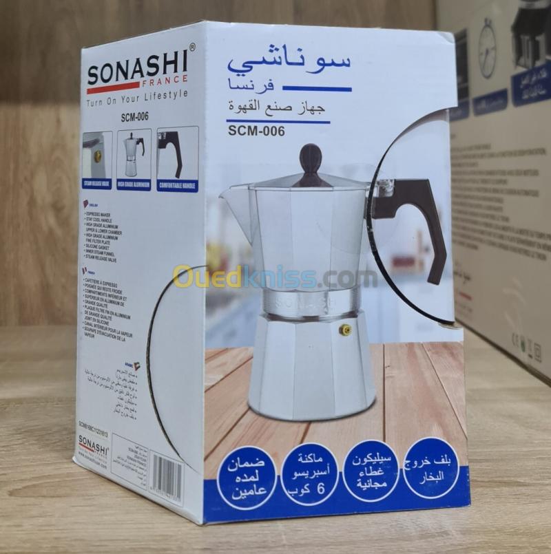 Mini Cafetière Espresso Capacité De 6 Tasses SONASHI SCM-006 2