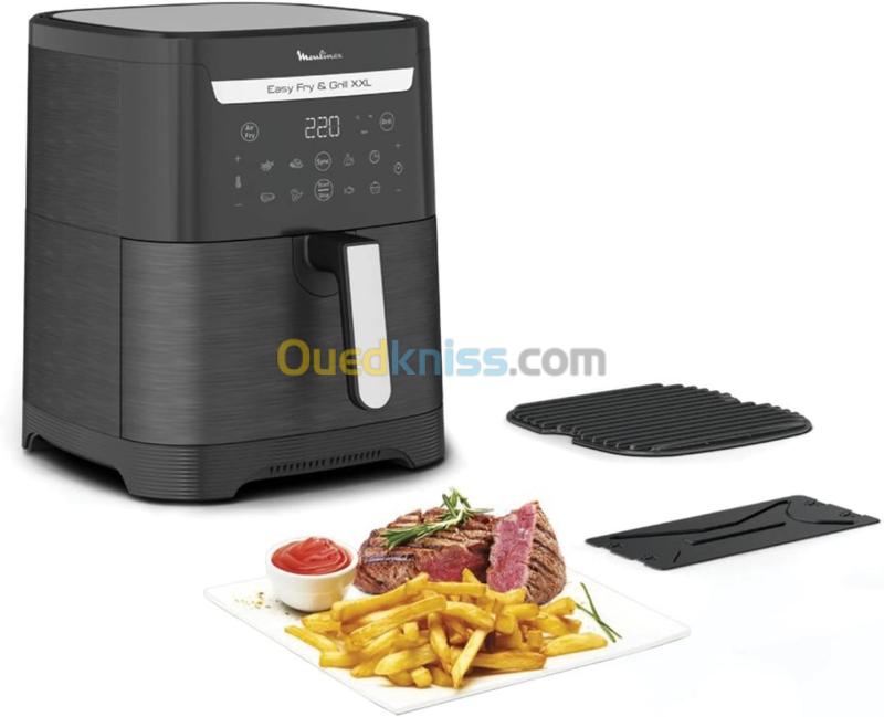 Friteuse sans huile moulinex XXL + gril, 6,5 L,8 programmes, Grill XXL EZ801810 - 1800w 4