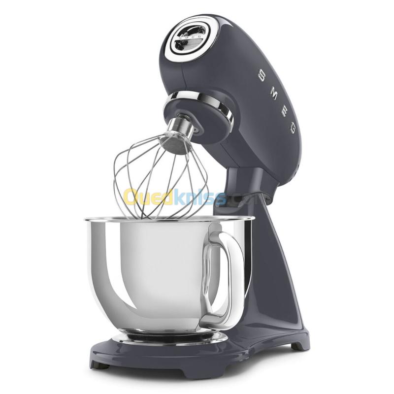 Smeg Robot pâtissier vintage smeg, Gris Ardoise SMF03GREU Bol en inox 800 W 4,8 litres 10 Vitesses 2