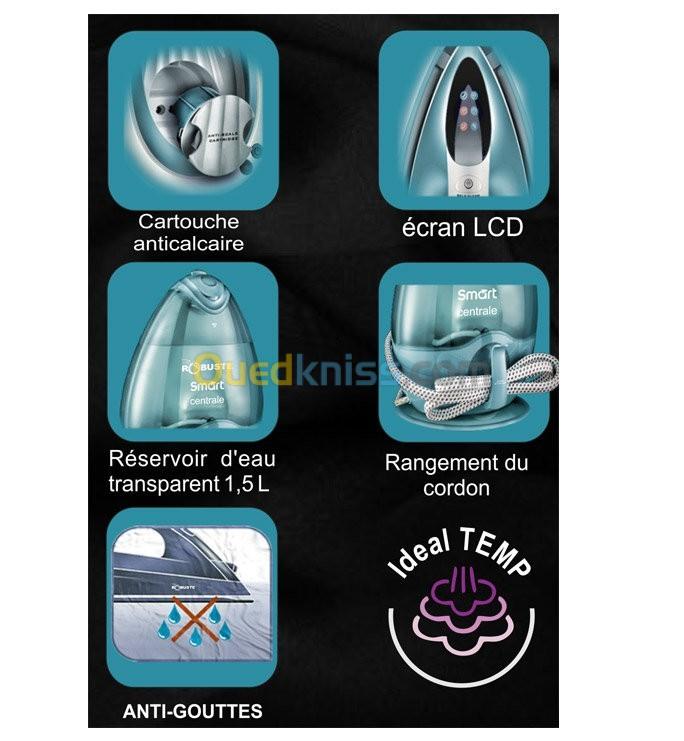 centrale vapeur smart Robuste 2400W 1.5L affichage LCD مولد بخار ذكي 2