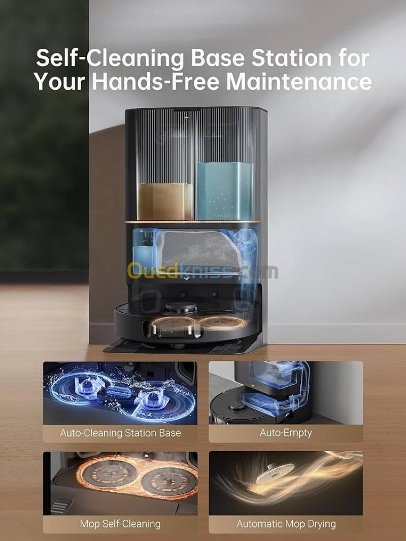 Dreame Aspirateur robot laveur X30 ultra 8300Pa-260MIN autuonomie vidage  et nettoyage automatique