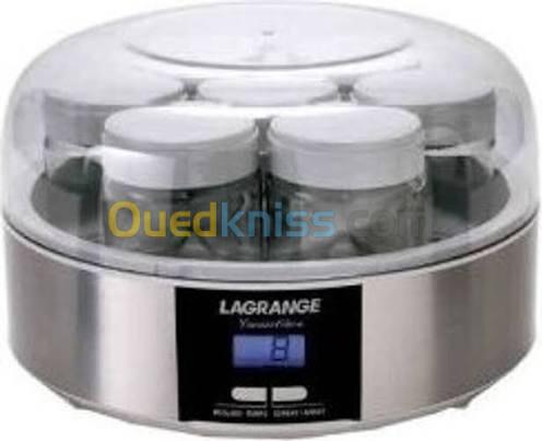 Yaourtière LAGRANGE 439101 - 7 pots - 185 ml Arrêt automatique - Timer / Minuteur : Jusqu'à 15h