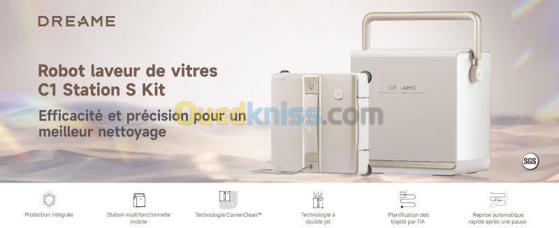 Dreame C1 Station robot laveur de vitres intelligent - 180 min autonomie - 90m carres par session - Contrôle via application 3