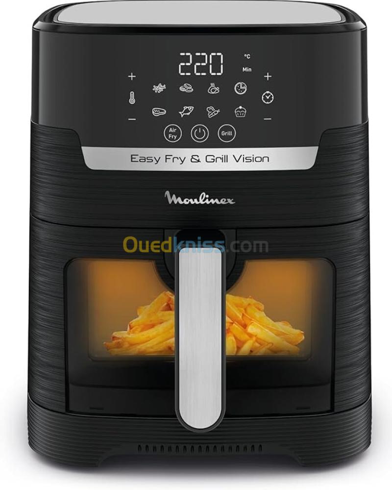 Friteuse sans huile + Grill, Capacité 4,2 L, Jusqu'à 6 personnes, Écran tactile, air fryer EZ506820