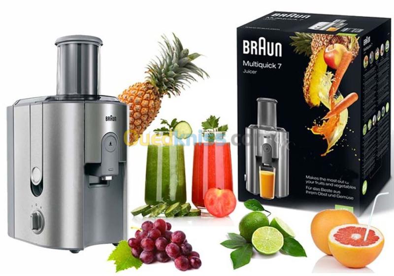 Braun Centrifugeuse MULTIQUICK 7 J700 - 2 vitesses - 1000W - 1,25 L- Réservoir à pulpe : 2 L 5