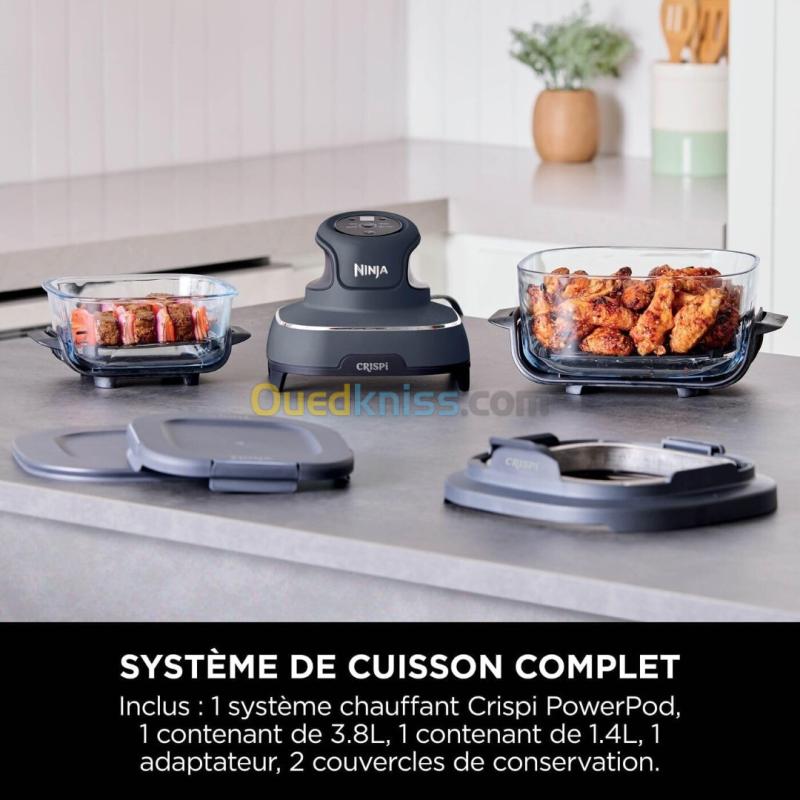 Ninja CRISPi Friteuse sans huile portable, 3,8L, 4-en-1 Frire sans huile, Rôtir, Recroustiller,FN101 2