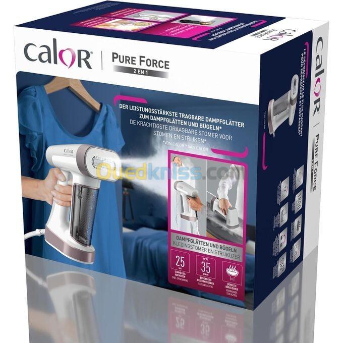 Defroisseur et fer repasser CALOR Pure Force 2 en 1 -DT8722C0- 1800W-180ml