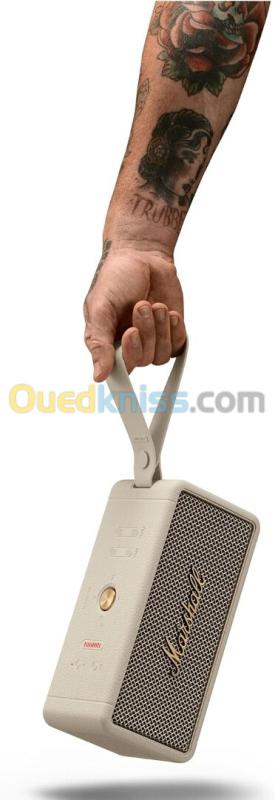 Marshall Middleton Haut-Parleur Bluetooth sans Fil - 20+ Heures de Lecture - Étanche IP67 - Crème 6