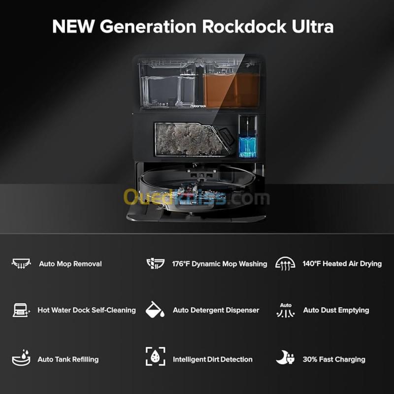 Aspirateur robot laveur Roborock Saros 10 Noir - 22 000 Pa-Franchissement ultime d'obstacles de 4 cm-Système de lavage VibraRise 4.0 2