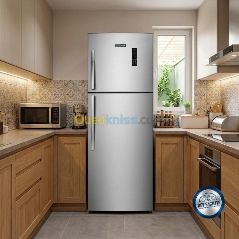 REFRIGERATEUR MAXWELL 580L NO FROST INVERTER  AVEC AFFICHEUR SILVER