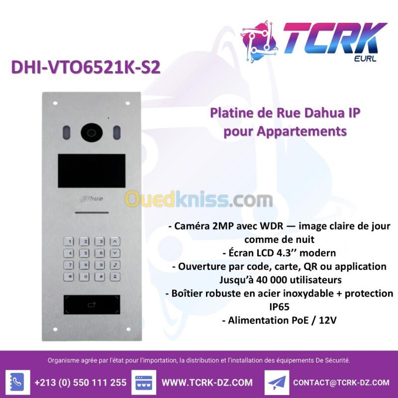 Platine de Rue Dahua IP pour Appartements