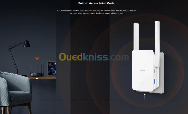 Tenda Répéteur WiFi 6 A23 AX1500 3