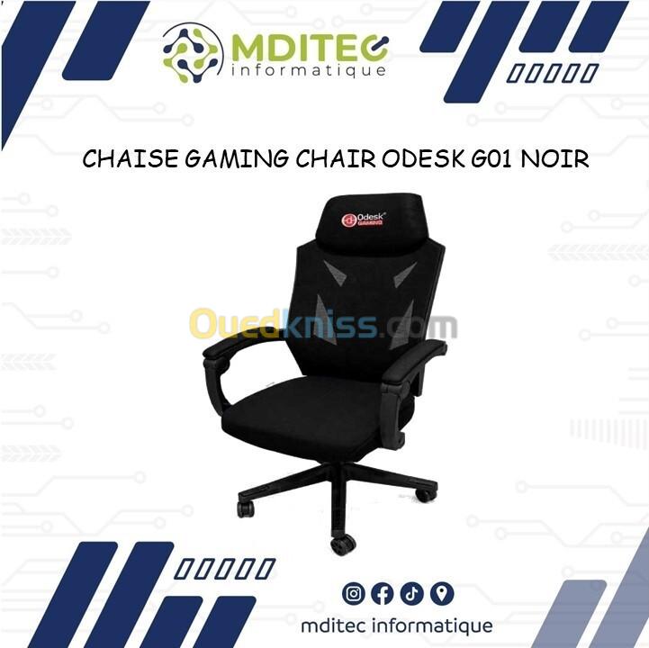 CHAISE GAMING CHAIR ODESK G01 NOIR