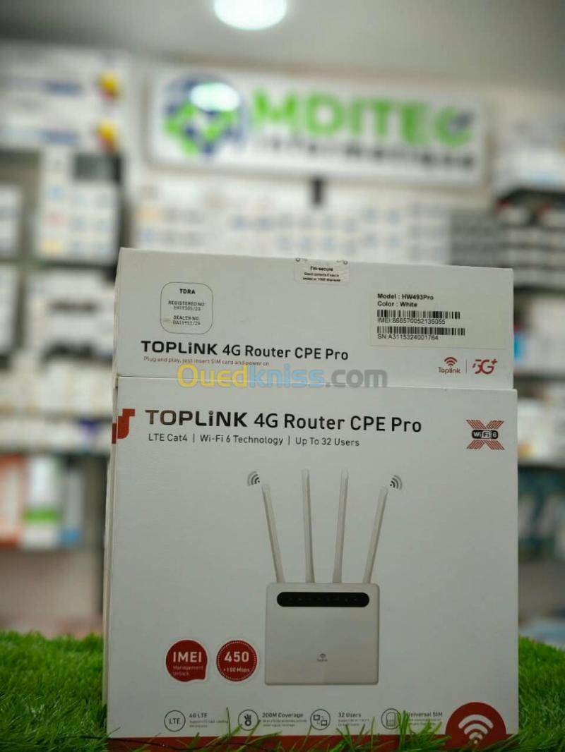 MODEM ROUTEUR 4G TOPLINK HW493PRO - WIFI 6