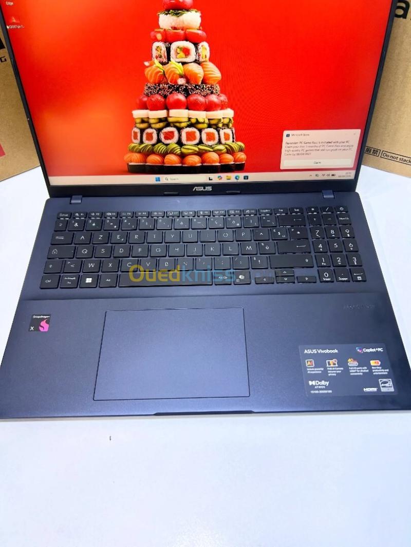 ASUS VIVOBOOK 16/Qualcomm Snapdragon X126100/RAM 16GB DD5 8448Mhz/DISK 512GB SSD NVEM GEN5/Qualcomm Adreno 3