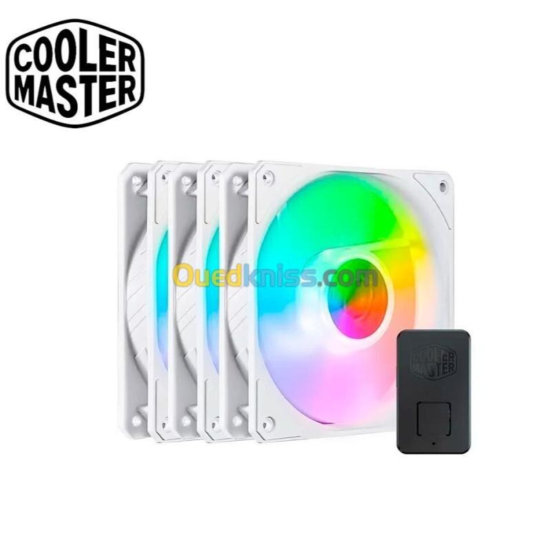 COOLER MASTER SICKLEFLOW 120 ARGB 3 IN 1 - 3 VENTILATEURS DE BOÎTIER 120 mm ARGB - 1800 RPM - WHITE  2