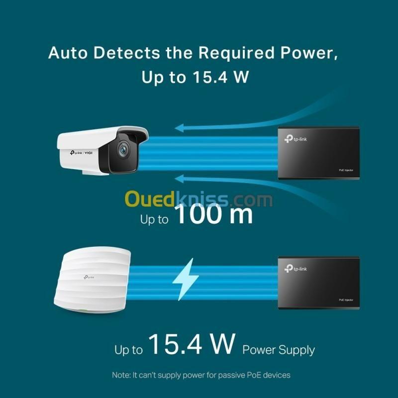 INJECTEUR TP-LINK GIGABIT POE TL-POE150S - 60W - LED INDICATOR - DISTANCE 100M -  MOUNTABLE SUR MUR 7