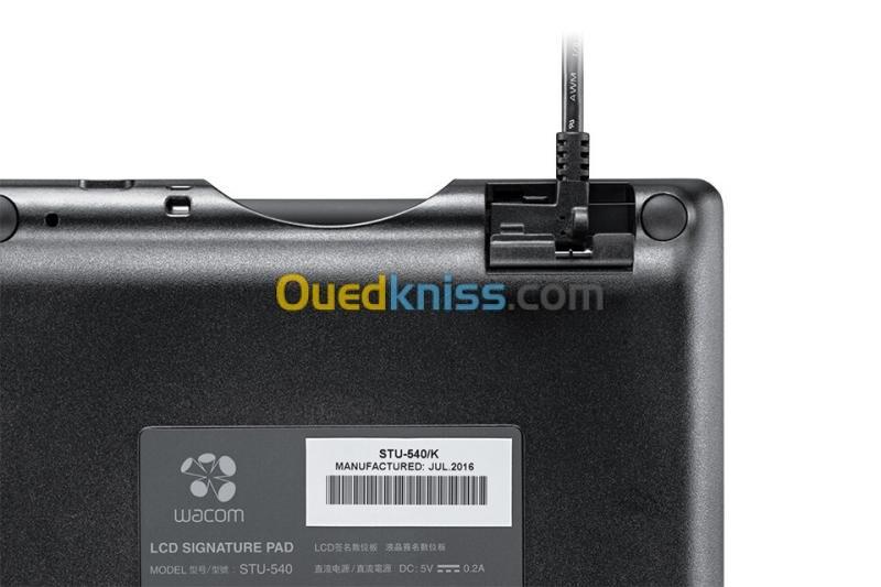 WACOM TABLETTE DE SIGNATURE STU-540 - 5 LCD TFT - STYLET - 800 x 480 PXLS - 2540 LPI - USB - NOIR 6