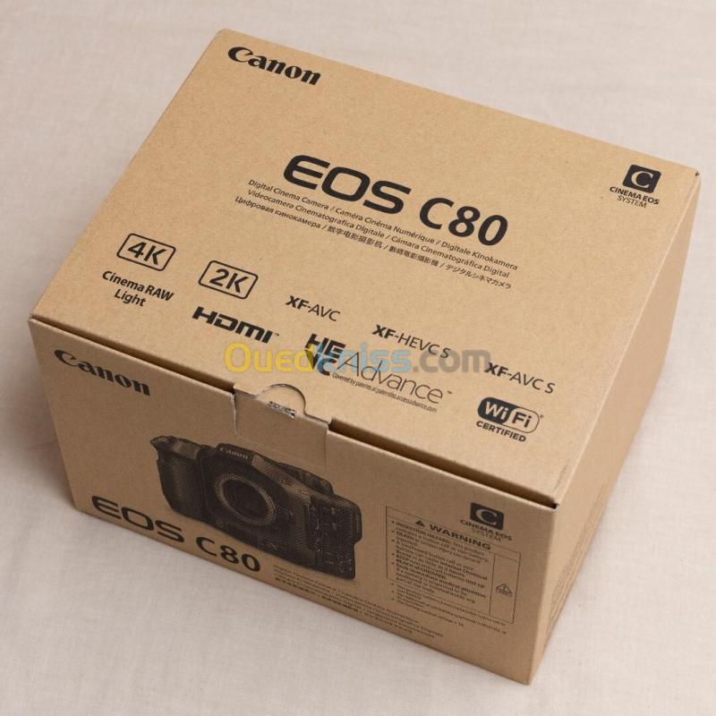 CANON EOS C80 - CAMÉRA CINÉMA PLEIN FORMAT 6K - DUAL PIXEL CMOS AF II - TRIPLE BASE ISO -26,7 MPXL 2
