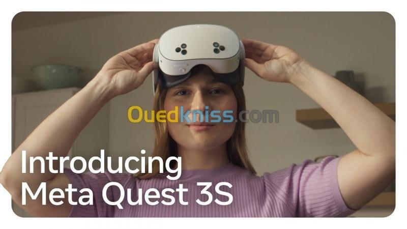 OCULUS META QUEST 3S - 128 GO 4K - SNAPDRAGON XR2 GEN 2 - ALL-IN-ONE - QUEST TOUCH PLUS - 2 MANETTES 4