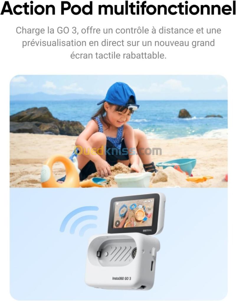 INSTA360 GO 3S 128GB - Caméra de vlog 4K, Montage Partout, stabilisation, étanche à 10 m, édition IA 18