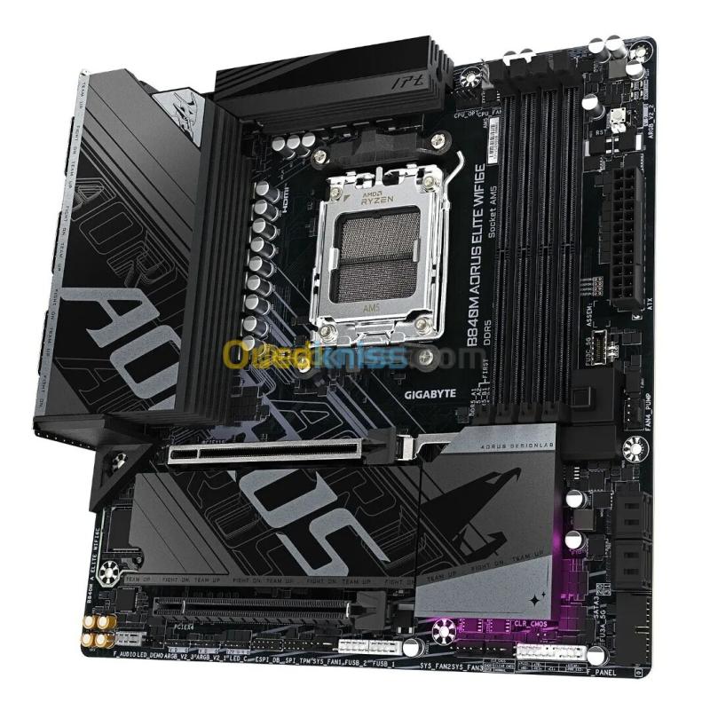 GIGABYTE B840M AORUS ELITE WIFI 6E - CARTE MÈRE MICRO ATX - SOCKET AM5 - 4X DDR5 - M.2 4.0 - BLACK 4