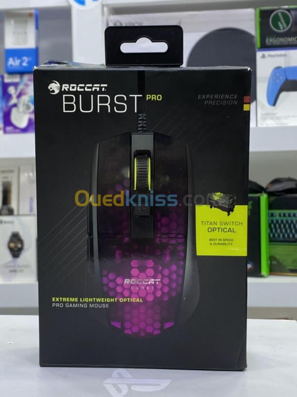  ROCCAT Burst Pro PC Gaming Mouse, Optical Switches, Super Lightweight Ergonomic 