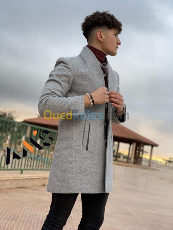 manteau gris cachemire