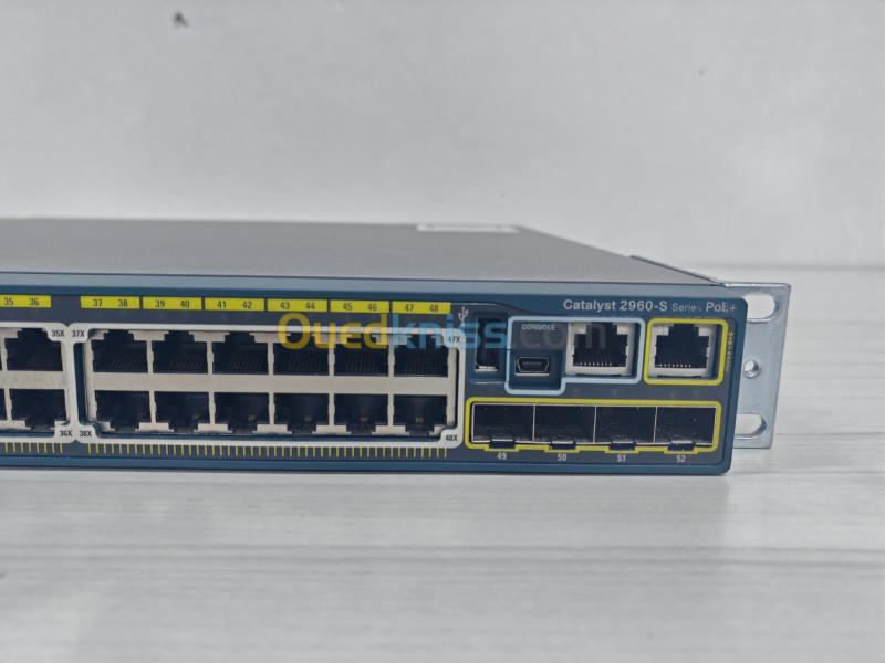 Switch Cisco Catalyst 2960S-48FPS-L | 48 Ports PoE+ | 4x 1G SFP | Manageable - Cisco Catalyst 2960-S 3