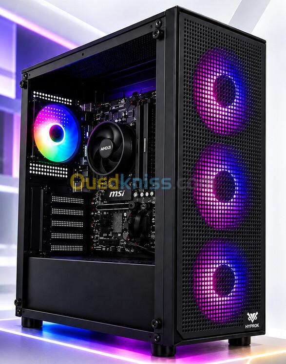 Config pc gamming AMD RYZEN 7-3700X -  RAM DDR4 16Go - DISQUE SSD  512 Go SATA - CARTE MERE MSI BIOSTAR B-550M - XFX  RX 6750XT 12Go - PSU GAMDIAZ  650W - BOITIER GAMDIAZ ATHENA M3
