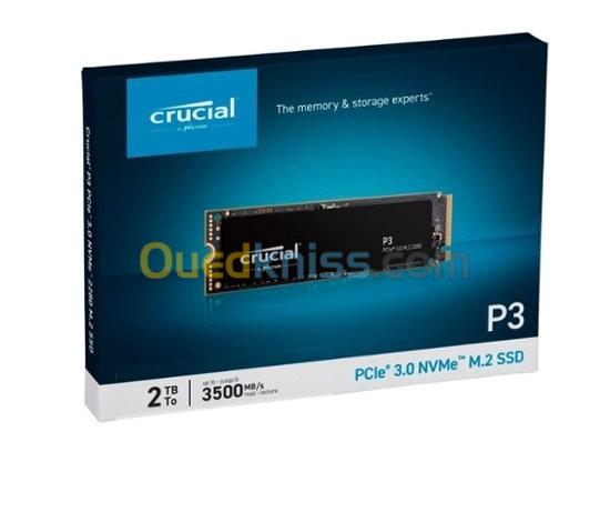  Crucial P3 2To M.2 PCIe Gen3 NVMe