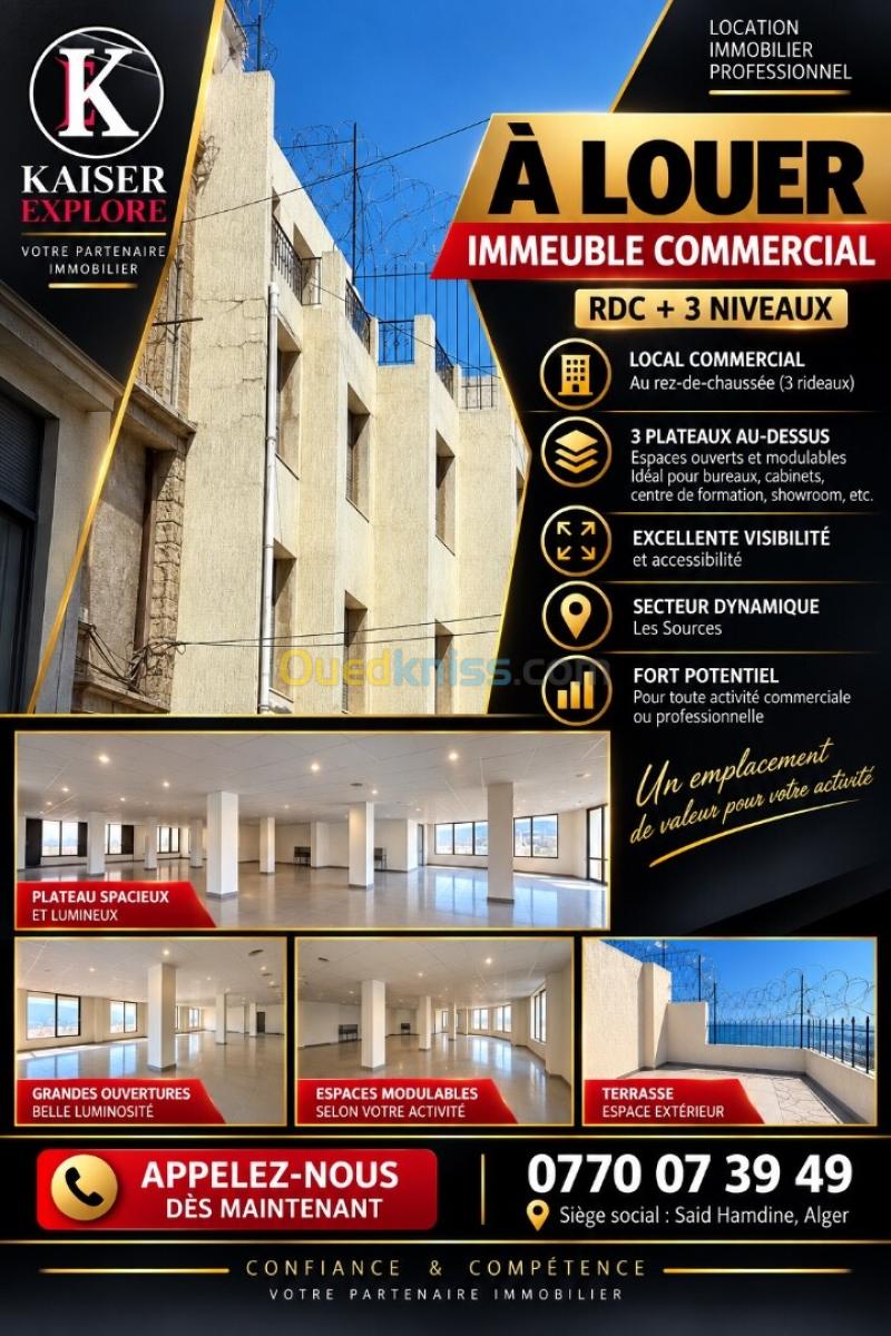 Location Immeuble Alger Bir mourad rais
