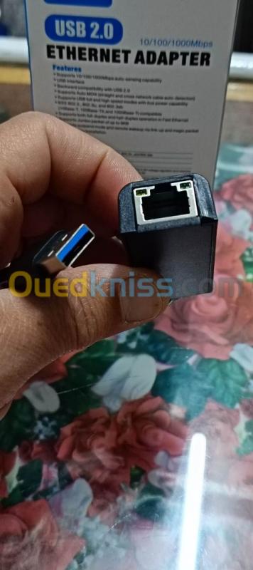 adaptateur réseau LAN RG45 ver USB 2.0 – Hamiz Shop