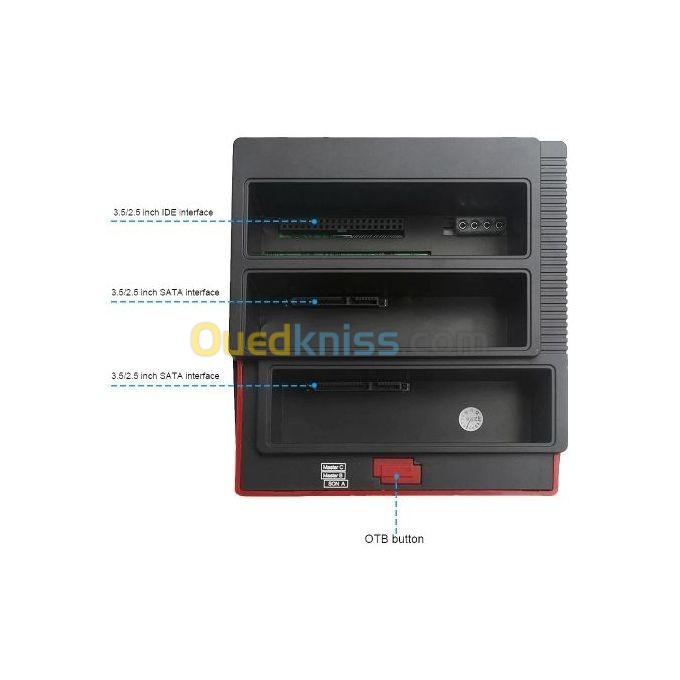 Station D'Accueil Multi-Fonction Docking Dock Station Hdd Ssd Sata Ide Usb 3.0 4