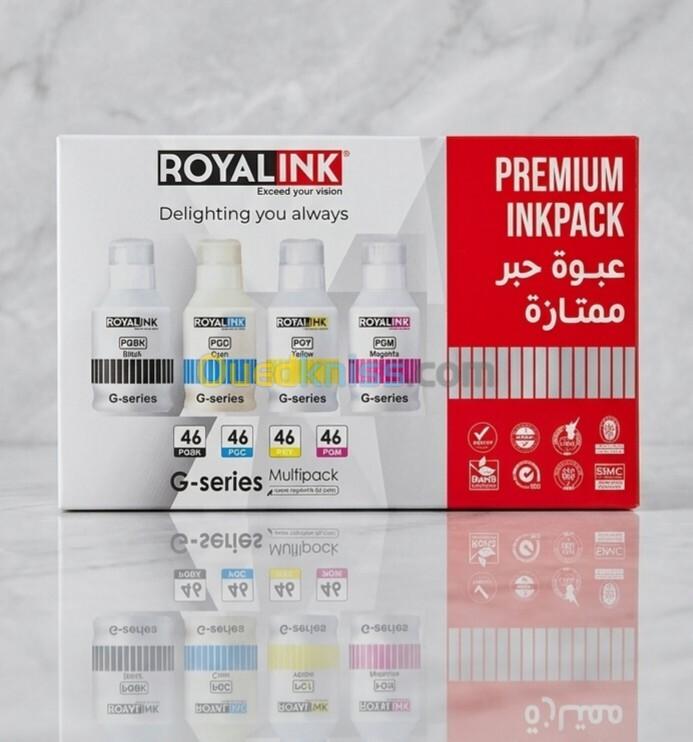 Jeux de 4 bouteilles d'encre CANON Gi-46 RoyalInk 2
