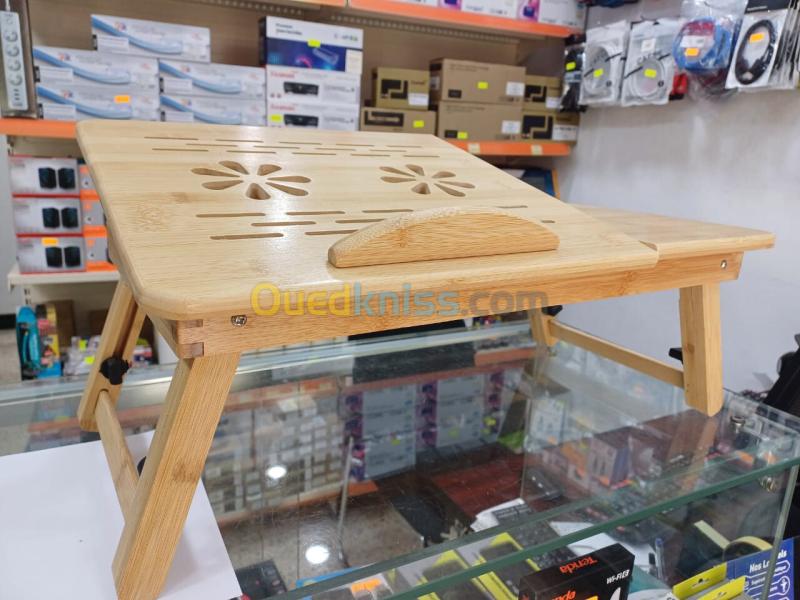 Table pour Laptop Bamboo BM60 Refroidisseur avec Double Ventilateur 6