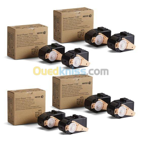 PACK DE TONER XEROX 7100 NOIR + 03 COULEURS ORIGINAL