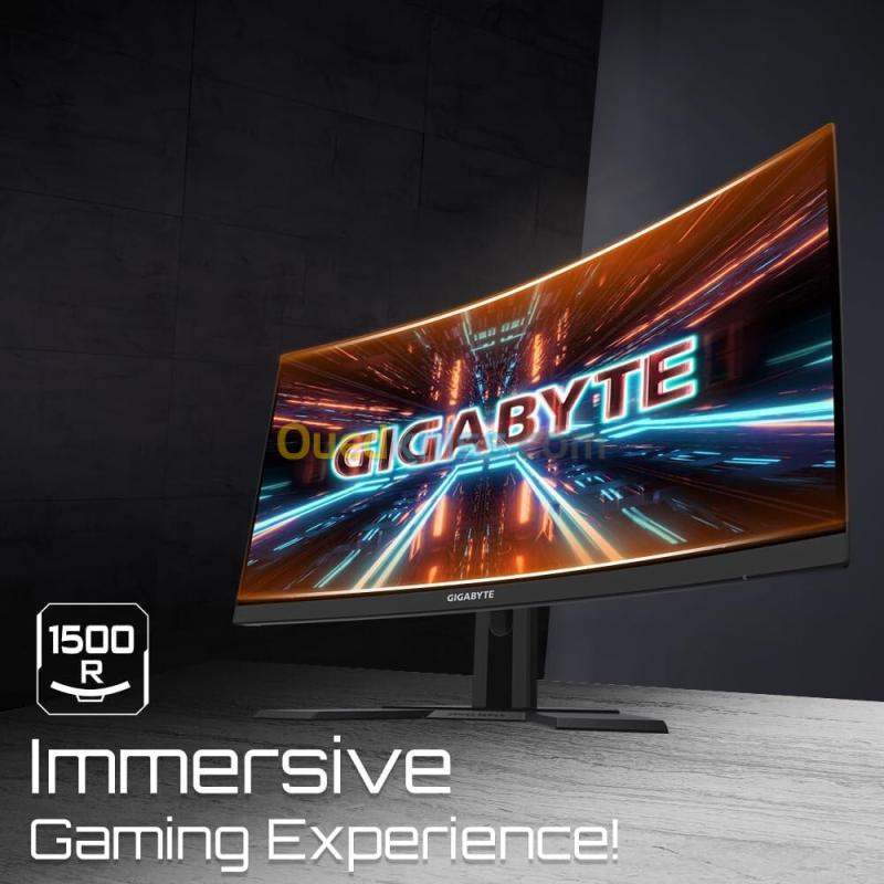 ECRAN GIGABYTE G27FC-A FOR GAMING FHD 165HZ 1500 R 1MS 2 HDMI / DP CURVED 7