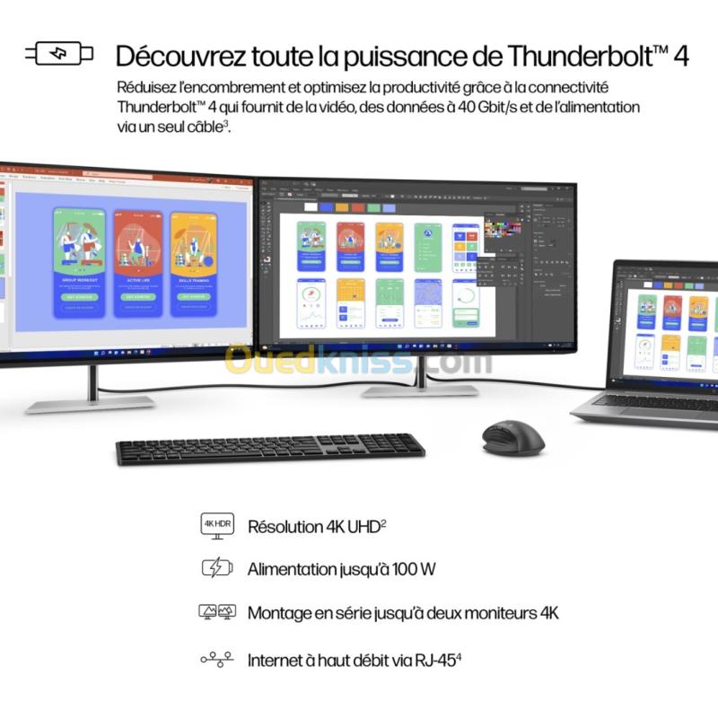 ECRAN HP 32 POUCES S7 PRO 4K/UHD/IPS 60Hz/5MS HDMI/2 DP/ROTATION/HDR/KVM/BLUE LIGHT NEW 8