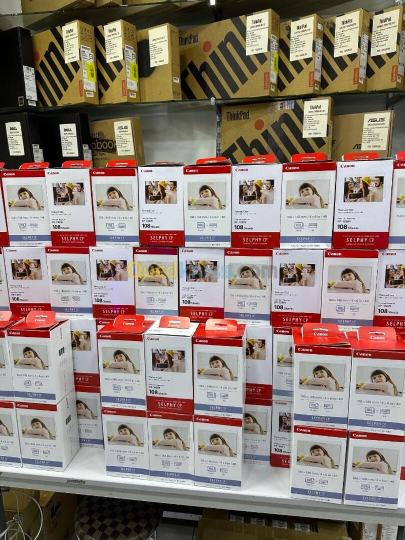 Pack Papier Photo KP-108 avec Ruban d'Encre pour Imprimante Canon SELPHY CP1000 CP1500 CP1300 10x15cm 8
